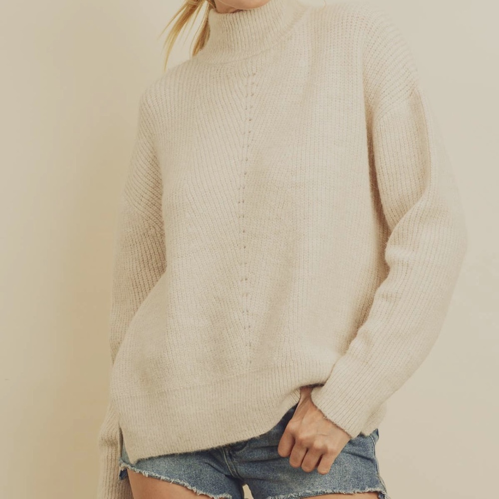 Cozy knitted turtleneck sweater